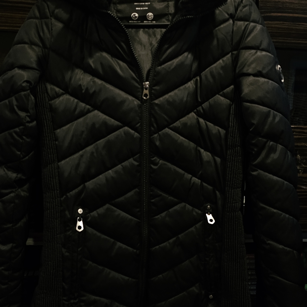 Nautica Women's Quilted Black Puffer Coat